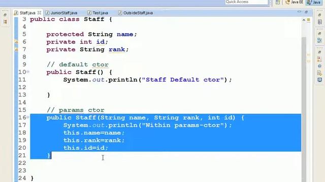 Java Constructor explained смотреть онлайн