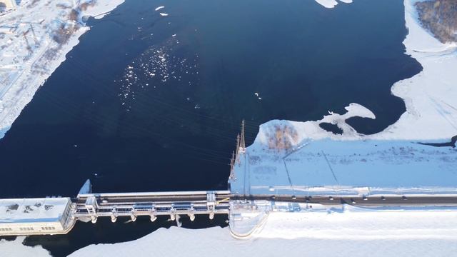 Новосибирская ГЭС 4k (Novosibirsk, Hydroelectric power station, UltraHD) смотреть онлайн