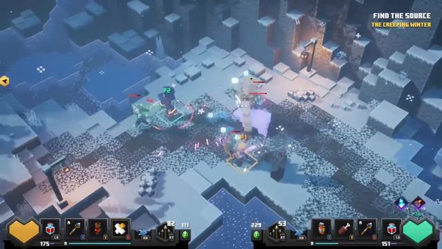 Minecraft Dungeons Creepy Winter Frosted Fjord part1 смотреть онлайн