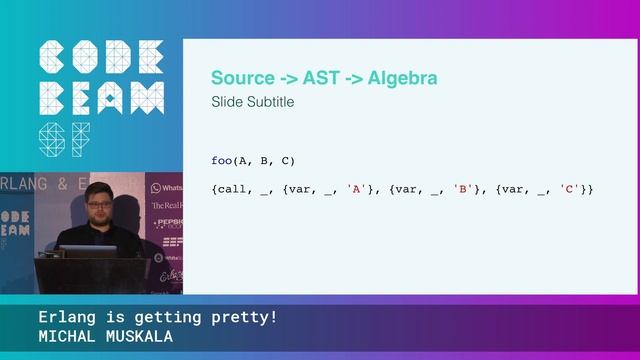 Erlang is getting pretty! - Michal Muskala | Code BEAM SF 20 смотреть онлайн