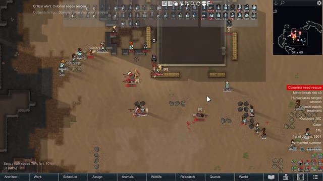 RimWorld Gameplay Random Quest Raids #1 смотреть онлайн