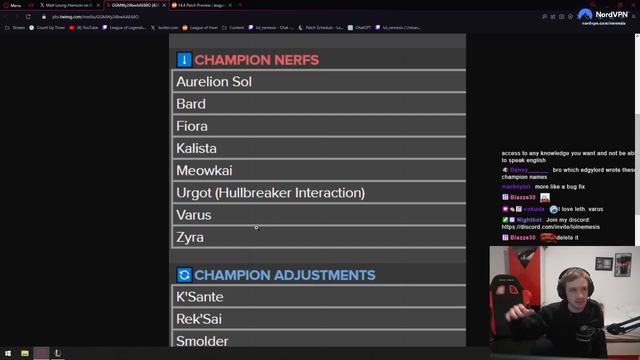 Nemesis reacts to Patch Preview 14.4 смотреть онлайн