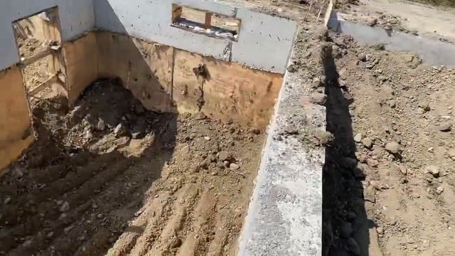 #1 Идёт строительство одноэтажного жилого дома #строительство смотреть онлайн