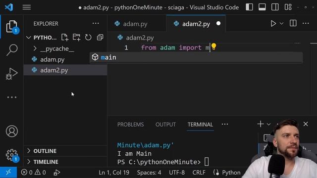 Python w minutę: if __name__ == "__main__" смотреть онлайн