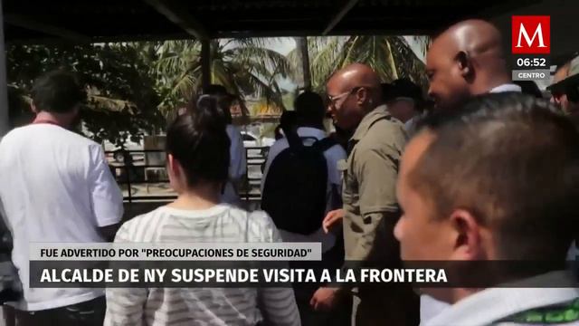 Alcalde de NY suspende visita a la frontera con México por motivos de seguridad смотреть онлайн