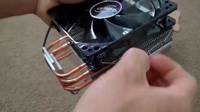 Unboxing for Review the DeepCool GamMaxx 400 Air CPU Cooler with Blue LED Light смотреть онлайн