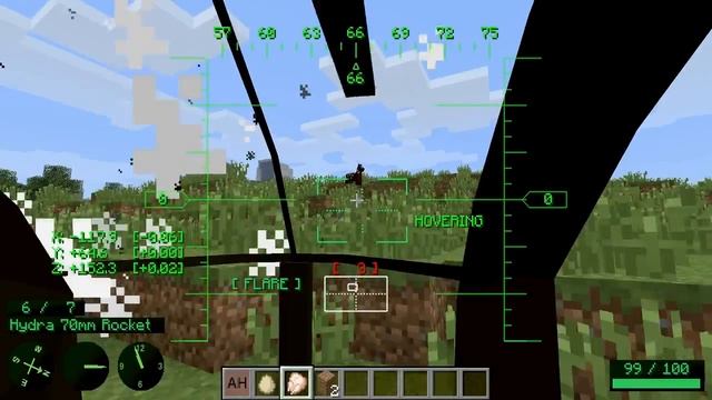 Minecraft 1.7.10 - MC Helicopter mod (MCHeli) смотреть онлайн
