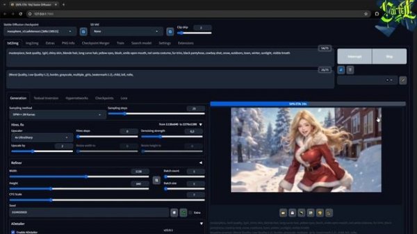 ШИРОКОФОРМАТНЫЕ АРТЫ в STABLE DIFFUSION