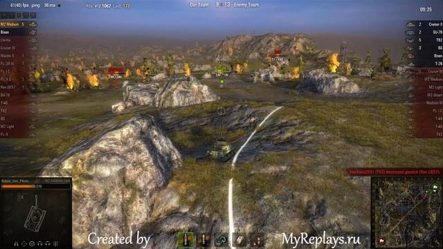 WOT: Karelia - M2 Medium Tank - 11 frags - смотреть онлайн