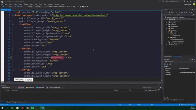 RELATIVE LAYOUT - Quick Tutorial (Xamarin Android) смотреть онлайн