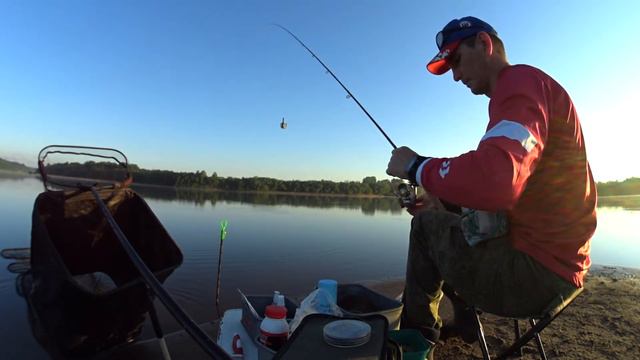 С фидером на Вятке Рыба есть Опять сход крупного леща.