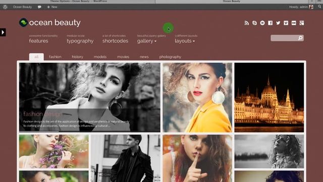 Ocean Beauty WordPress Theme Tutorial смотреть онлайн