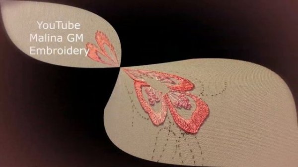 Brazilian  Embroidery * Fantasy Fern flower #malina_gm