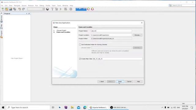 Create Java Application Project on Apache NetBeans смотреть онлайн