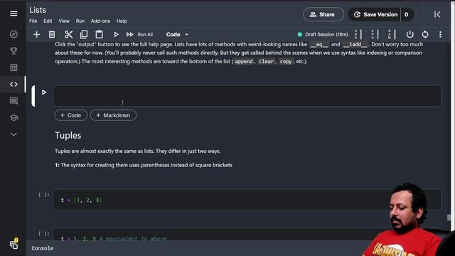 Kaggle's 30 Days Of ML (Day-5, Part-1): Python Lists and Tuples смотреть онлайн