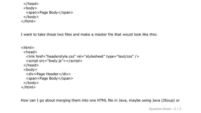 HTML : How to merge multiple HTML files into one master HTML file смотреть онлайн