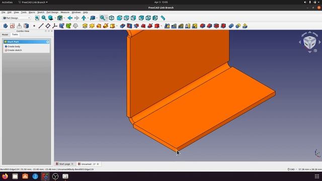 FreeCAD Link Sheet Metal Practice 04 смотреть онлайн