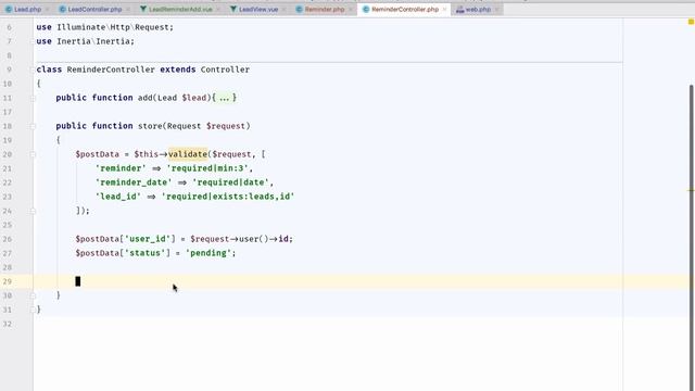 15 Reminder save to database from the Vue component to Laravel controller смотреть онлайн
