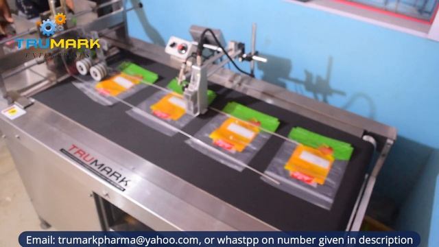 Automatic pouch feeding with printing machine- Inkjet Printer смотреть онлайн