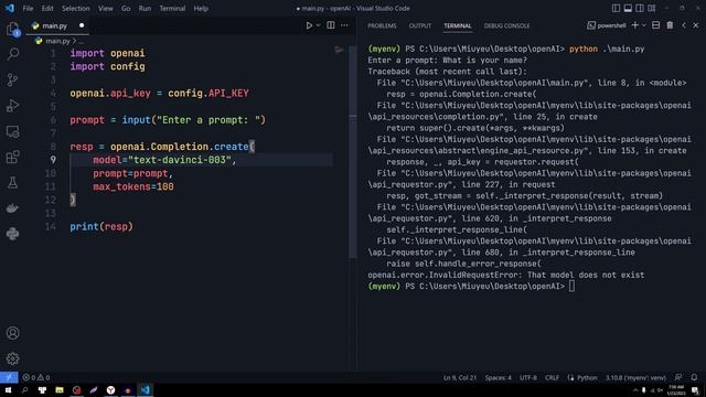 Tạo AI ChatBot với OpenAI và Python #aichatbot #chatbot #chatgpt #openai смотреть онлайн