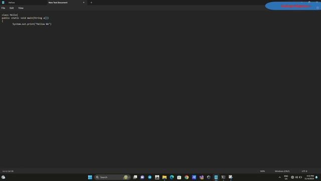Hellow Word In Java In 2 minutes #coding #java #viral #programming смотреть онлайн