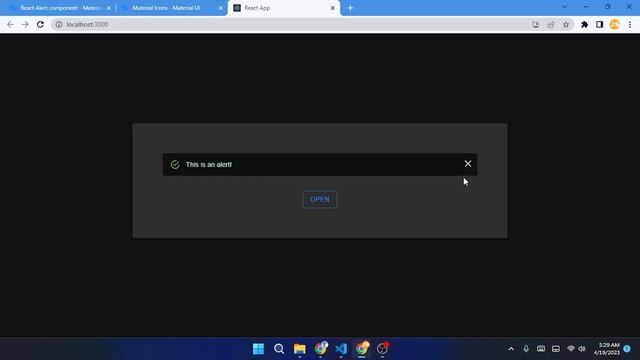 React Material Ui - 11 | Alert In Material Ui | 2023 смотреть онлайн