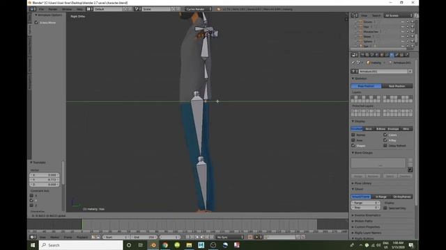 How to rig a character in Blender 2.79 смотреть онлайн