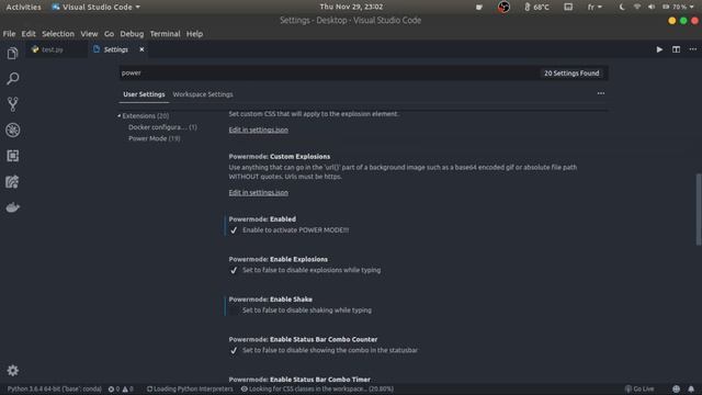 Power Mode Extension visual studio code смотреть онлайн