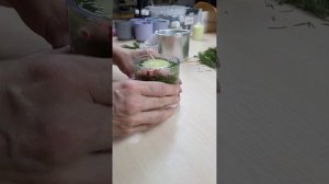 Заливаю ботаническую свечу.