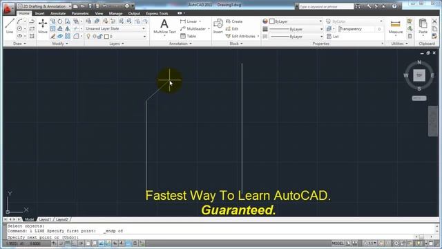 AutoCAD 2011 - Tutorial 08 смотреть онлайн
