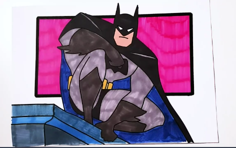 Рисуем Бэтмена смотреть онлайн