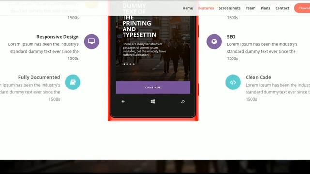 mix Responsive Bootstrap App Landing Page смотреть онлайн