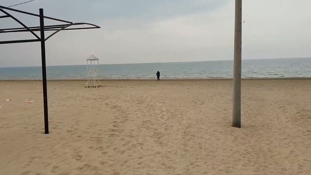 #АНАПА. Погода. 20.10.2018 Пляж Ривьера. Хоть и пасмурно, но тепло смотреть онлайн