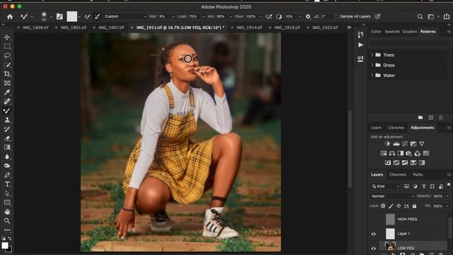 Skin Retouching Full Portrait Tutorial In Photoshop | Frequency Separation Tutorial смотреть онлайн