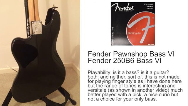 Bass Comparison: Jazz, Thunderbird, Stingray, Rockbass, Bass VI смотреть онлайн