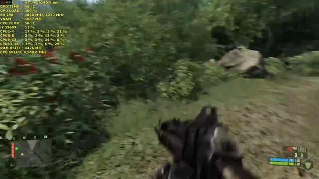 Crysis Very High Settings | AMD R9 290 | i7 5960X 4.5GHz смотреть онлайн