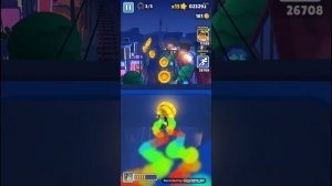 Subway Surf. Катаемся на крутом скейте с каким-то багом?)).