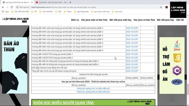 Học lập trình java web jsp servlet jdbc mysql cơ bản miễn phí - Thiết kế website tin tức смотреть онлайн