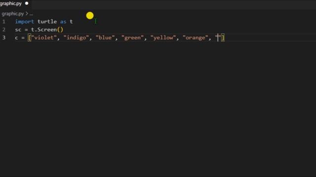 python turtle graphics tutorial #8 | draw rainbow using python turtle смотреть онлайн