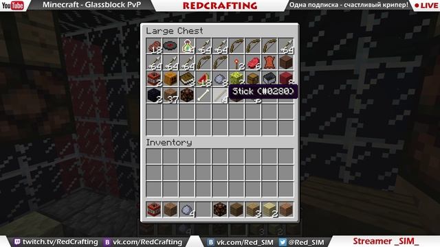Прыжки по стеклянным кубикам - Glassblock PvP - RedCrafting Stream смотреть онлайн