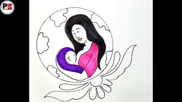 world breastfeeding week drawing | world breast feeding day drawing | world breastfeeding week 2023 смотреть онлайн