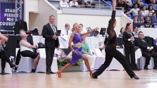 Armen Tsaturyan - Svetlana Gudyno, RUS | 2019 WDSF European Latin - R1 PD смотреть онлайн