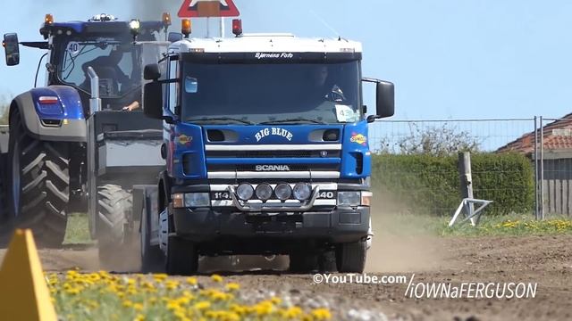 Scania 114L & 114G Pulling The Sledge Down The Lane at Jerslev Pulling Arena | Tractor Pulling DK смотреть онлайн