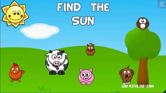 Barnyard Game part 5 - best iPad Android app demos for kids. Find animal on the farm смотреть онлайн