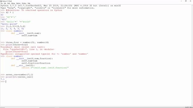 Python Operator Overloading Practical смотреть онлайн