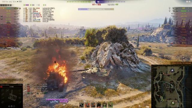 WOT: T-100 LT, Autoaim mod, without pointing enemy with the middle courser, allowed?, WORLD OF TANK смотреть онлайн