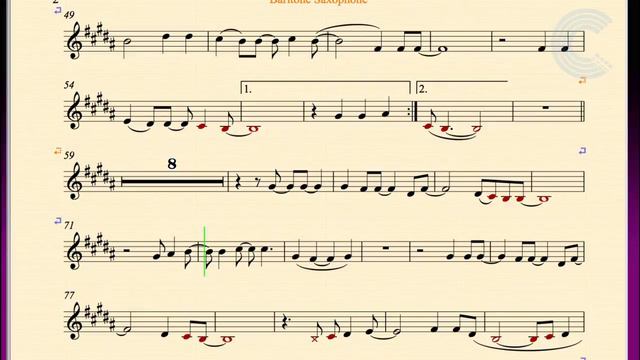 Wake Me Up - Avicii - Baritone Saxophone Sheet Music, Chords, and Vocals смотреть онлайн
