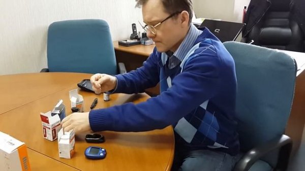 Сравнение показаний глюкометров Accu-Chek, OneTouch, Contur TS, и Diacont