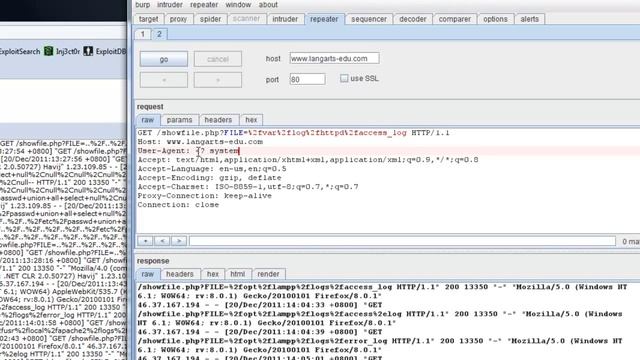 LFI Exploit via Log File Injection смотреть онлайн