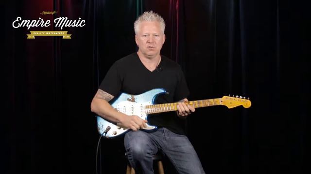 Fender Custom Shop 50s Super Faded/Aged Heavy Relic Stratocaster, Super Faded Aged Blue Sparkle смотреть онлайн